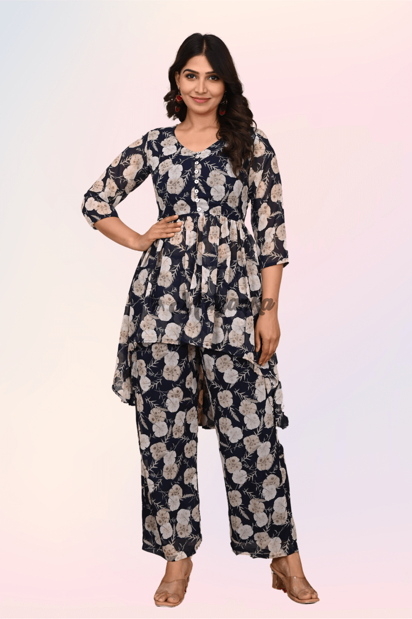 Co-ord Set| C-Cut Bottom|Inner Lining - Buy From Mriganka