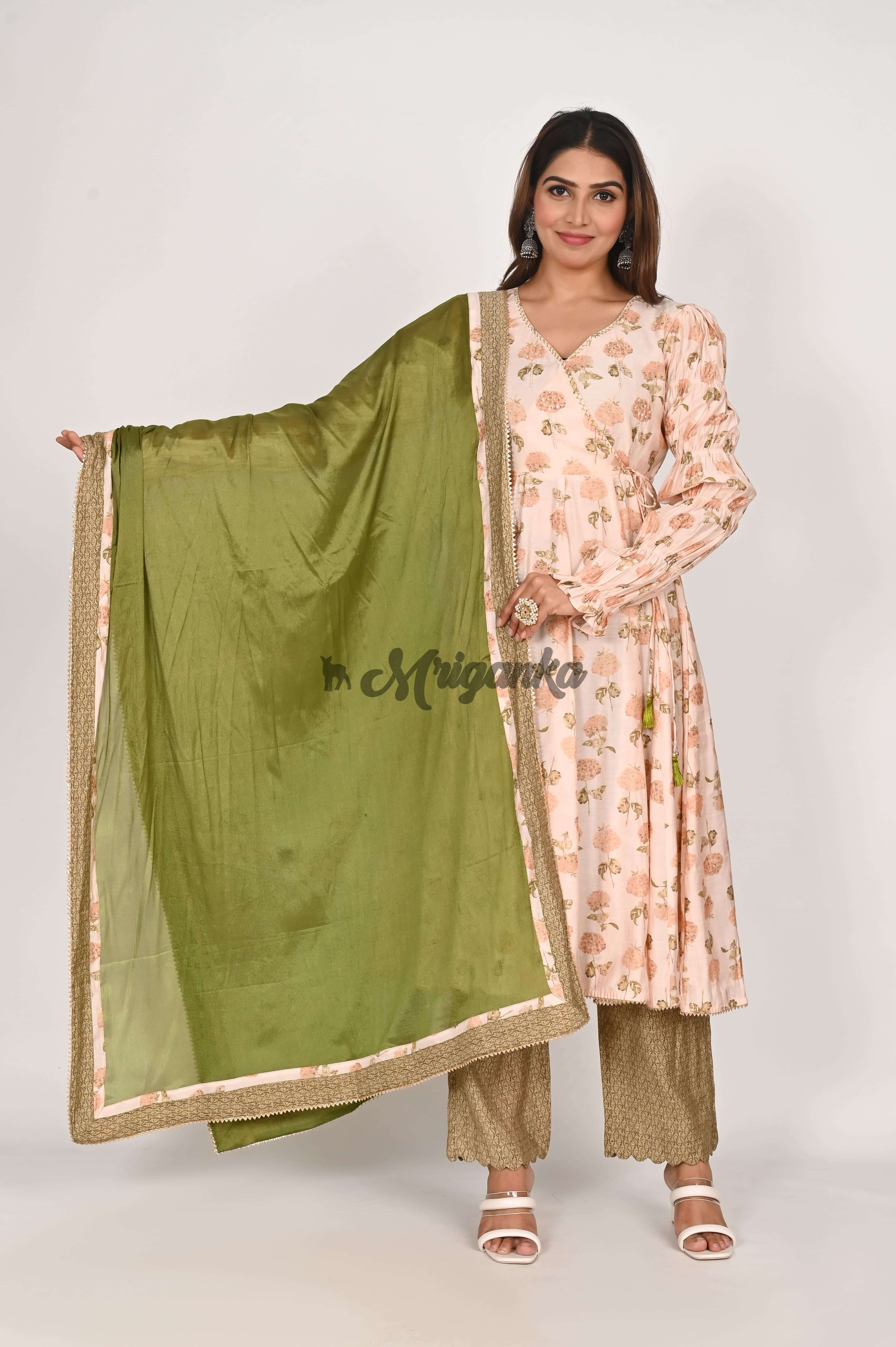 Angrakha Anarkali Suit Set